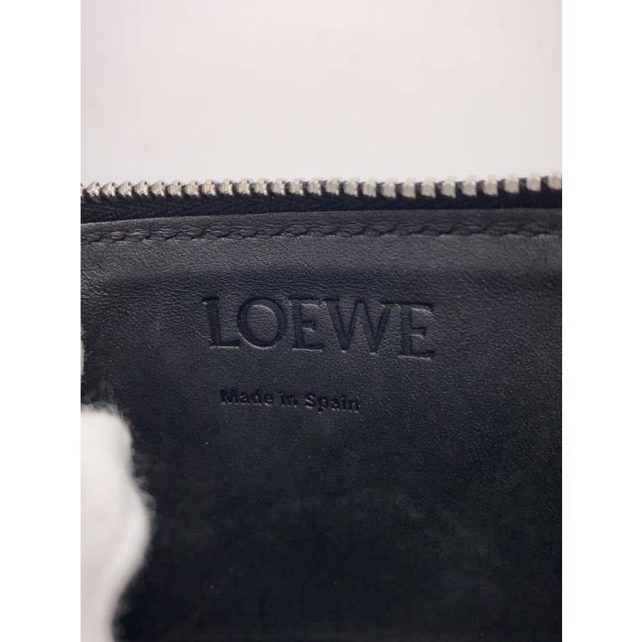 LOEWE◇カードケース/レザー/BLK/無地/メンズ/102245 : セカンド
