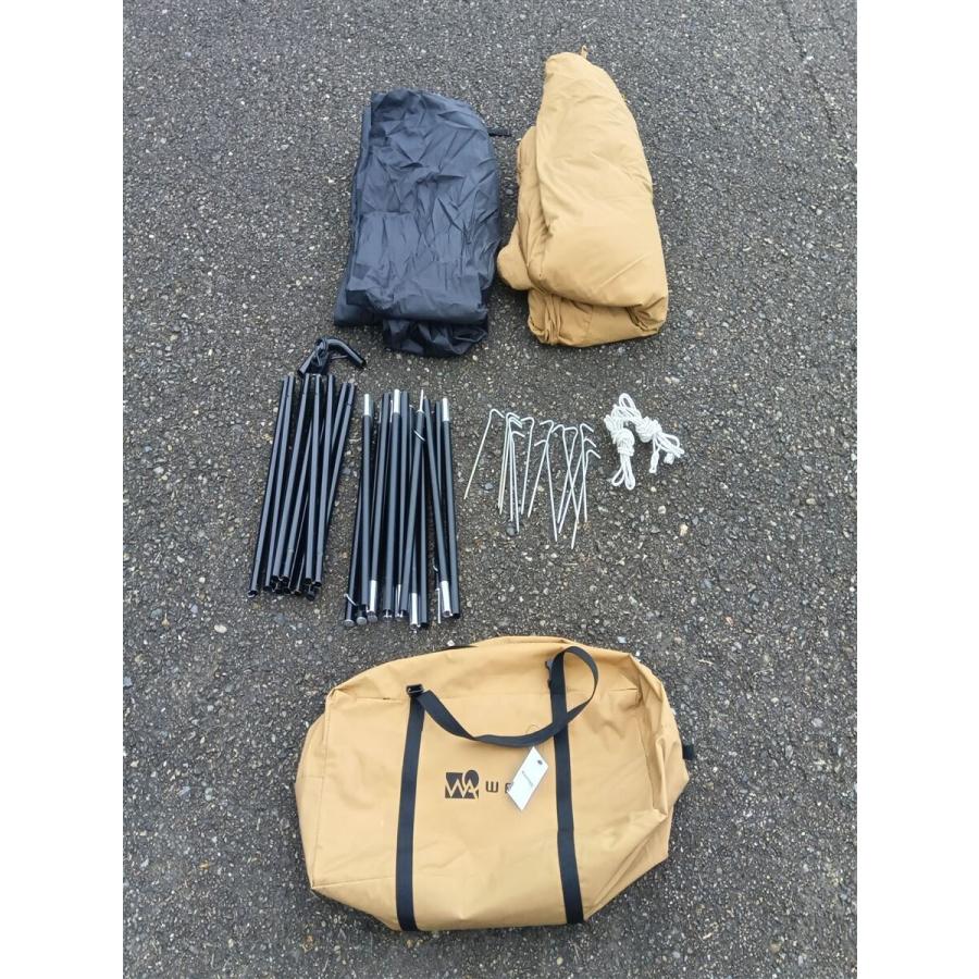 WAQ◇テント/ワンポール/1~2人用/ベージュ/ALPHA TC/ティピー/ソロ