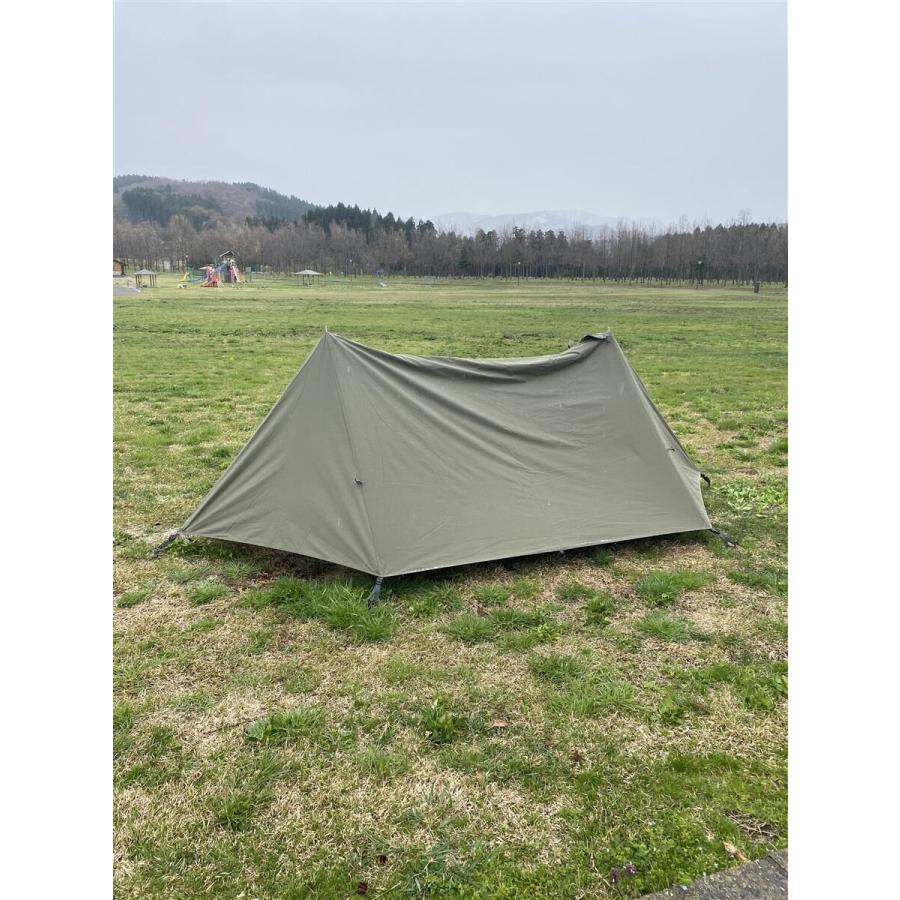 BUNDOK◇テント ソロベース BDK-79/1人用/カーキ/パップ/軍幕
