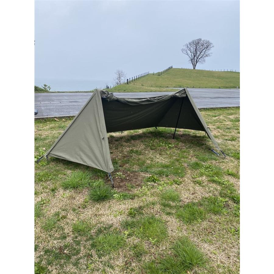 BUNDOK◇テント ソロベース BDK-79/1人用/カーキ/パップ/軍幕