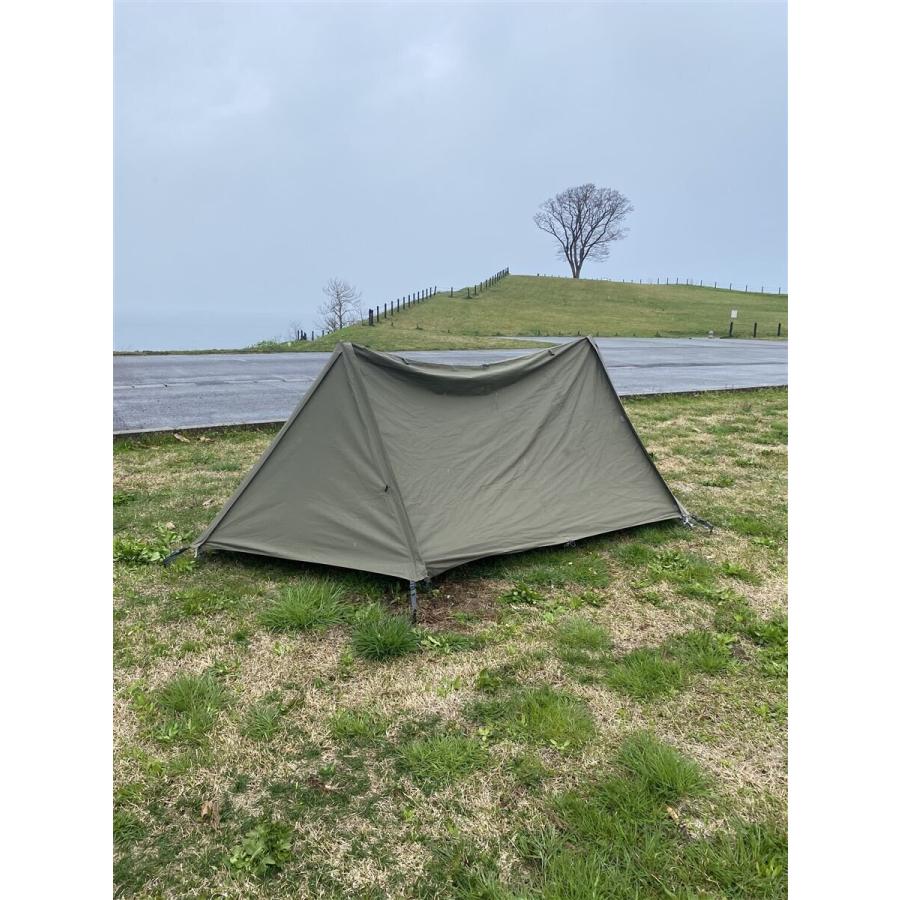 BUNDOK◇テント ソロベース BDK-79/1人用/カーキ/パップ/軍幕