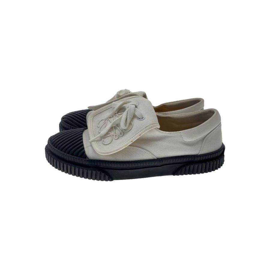 LOEWE◇アナグラム/フラップ/ローカットスニーカー/36/WHT/キャンバス 