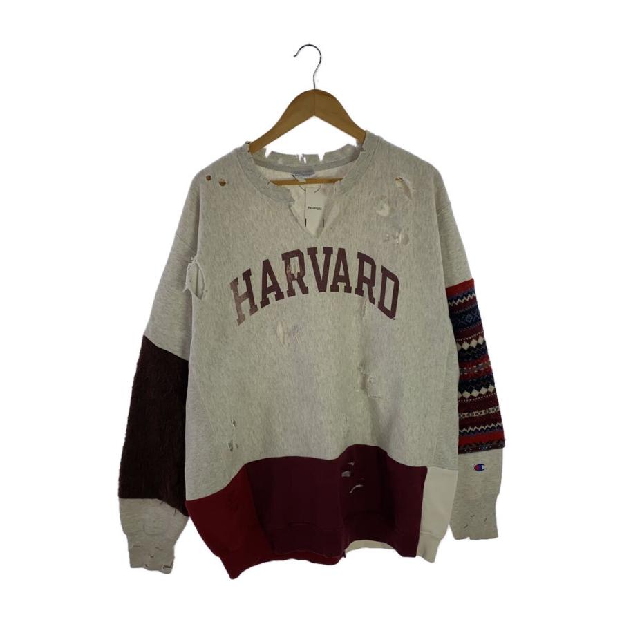Champion◇HARVARD/ダメージ加工/リメイク/スウェット/XL Champion◇HARVARD/ダメージ加工/リメイク/スウェット/XL