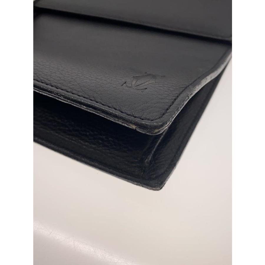 Cartier◇鍵有/ビジネスバッグ//ブリーフケース/カーフレザー/BLK/無地 