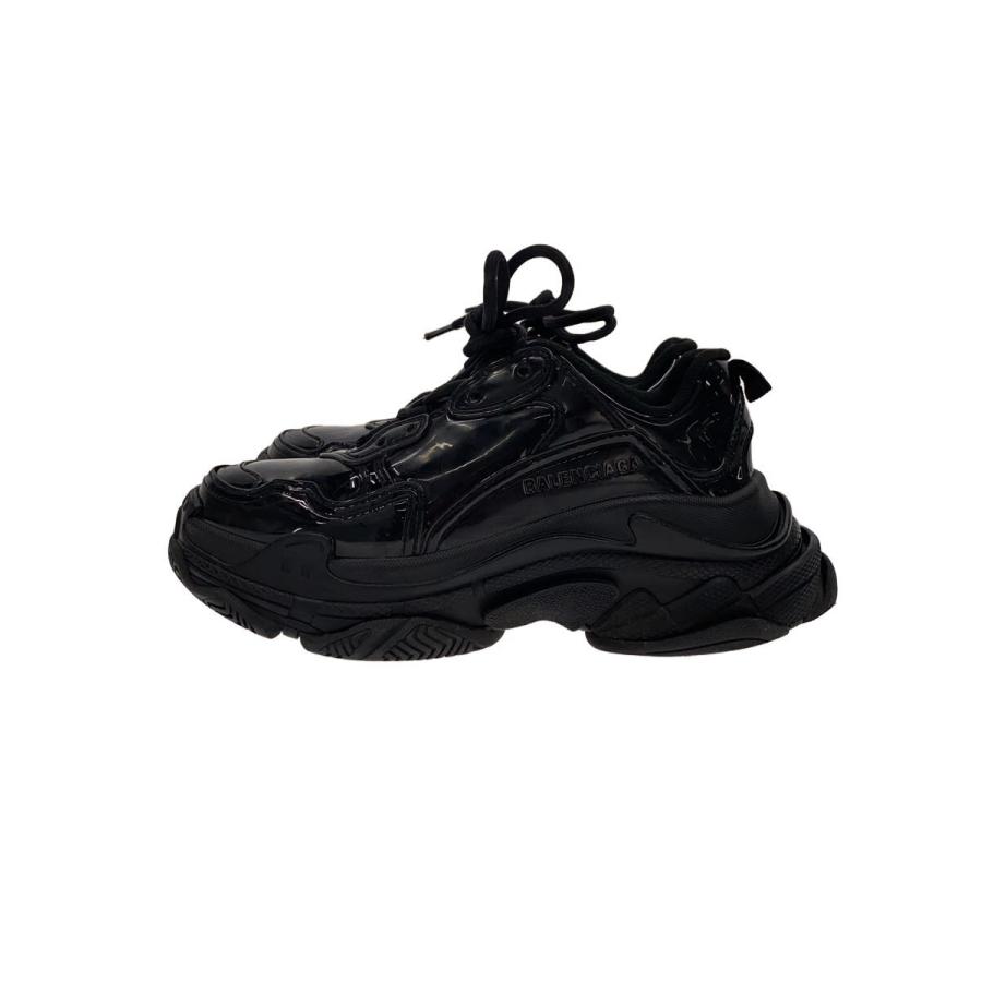 BALENCIAGA◇TRIPLE S/ローカットスニーカー/26.5cm/BLK/エナメル 