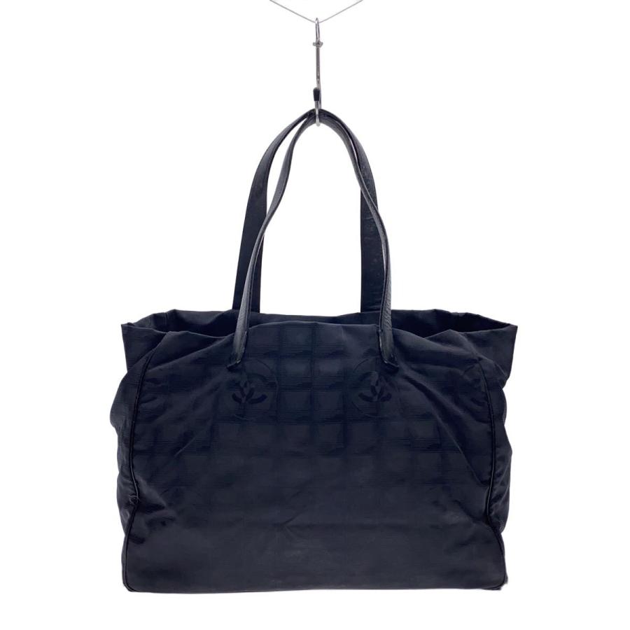 CHANEL◇トートバッグ/ナイロン/BLK// : セカンドストリートYahoo!店 