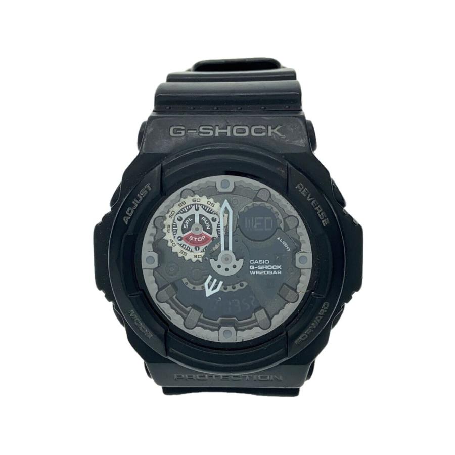 未使用品CASIO G-SHOCK 腕時計 GA-300 デジアナ CASIO◇クォーツ腕時計・G-SHOCK/デジアナ/ラバー/BLK/BLK/GA-300-1AJF