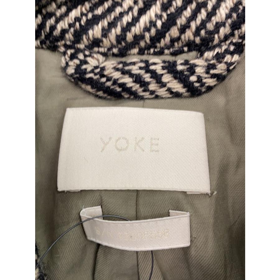 YOKE◇23AW/WOOL NEP TWEED COVERALL JACKET/2/ウール/総柄