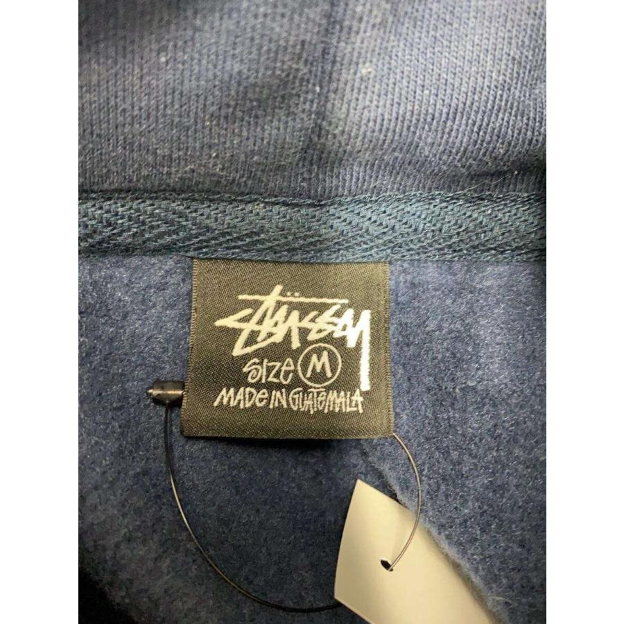 STUSSY◇25AW/Stretch Hoodie/パーカー/M/コットン/NVY/プリント