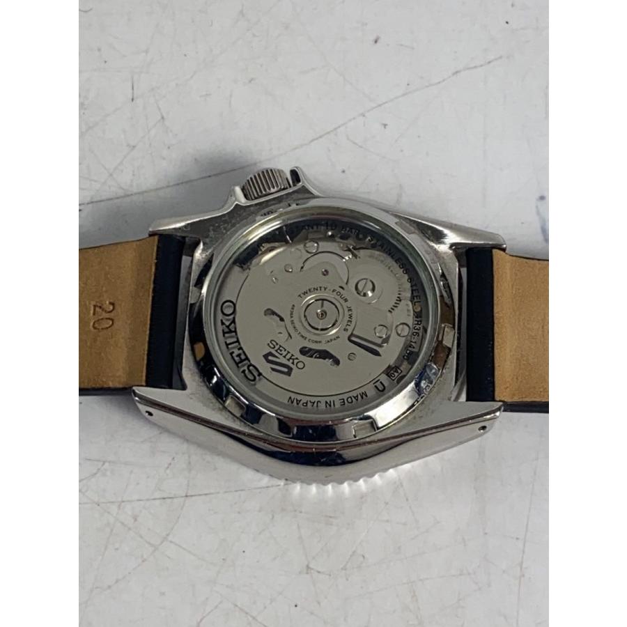 SEIKO◇SEIKO 5 Sport/Automatic/自動巻腕時計/アナログ/BLU/BLK/4R36