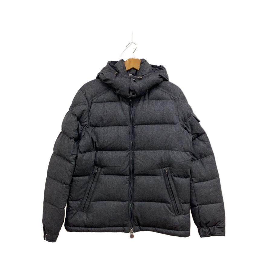 MONCLER◇17AW/MONTGENEVRE/ダウンジャケット/3/ウール/GRY 