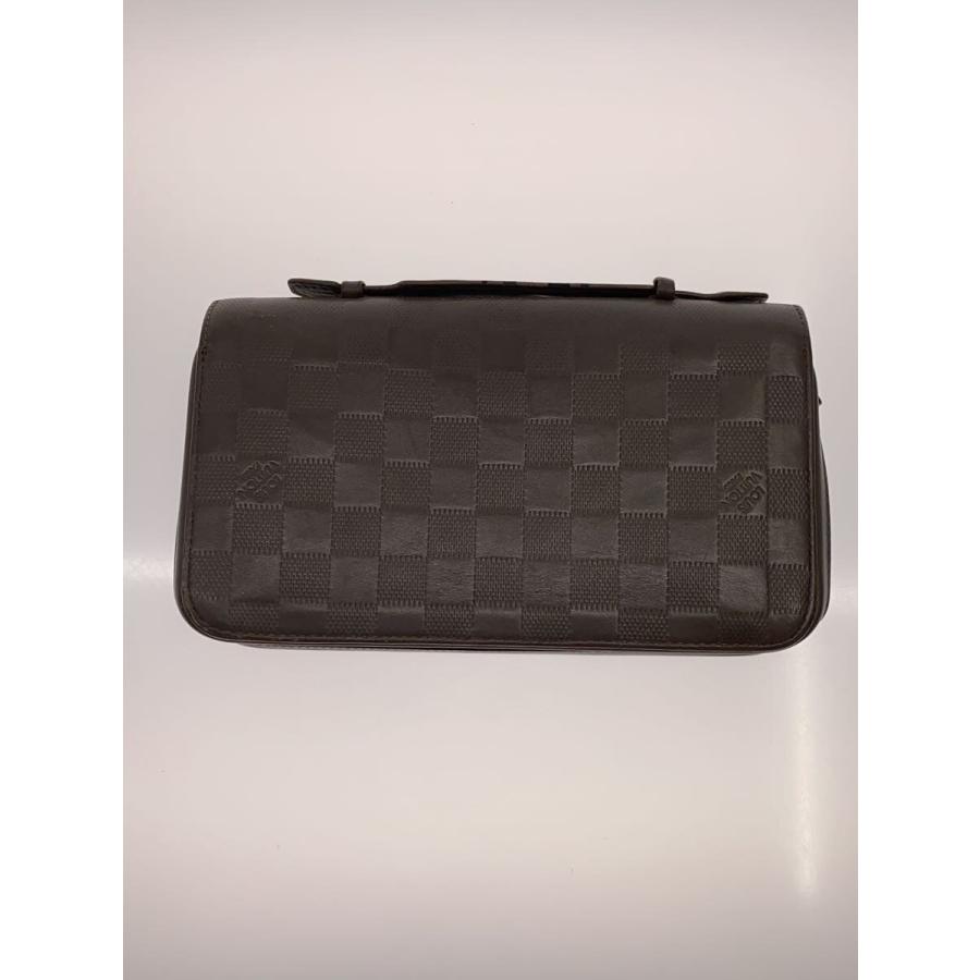 LOUIS VUITTON◇ジッピーXL_ダミエ・アンフィニ/レザー/BRW/メンズ