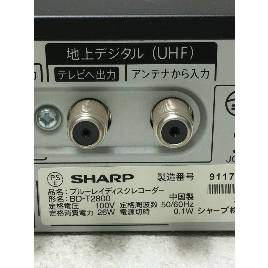 SHARP◇ブルーレイレコーダー AQUOSブルーレイ BD-T2800