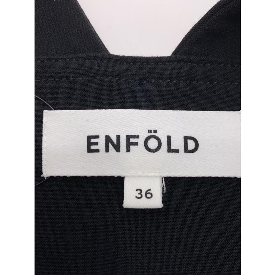ENFOLD◇ワンピース/36/ポリエステル/BLK/300FS233-1310