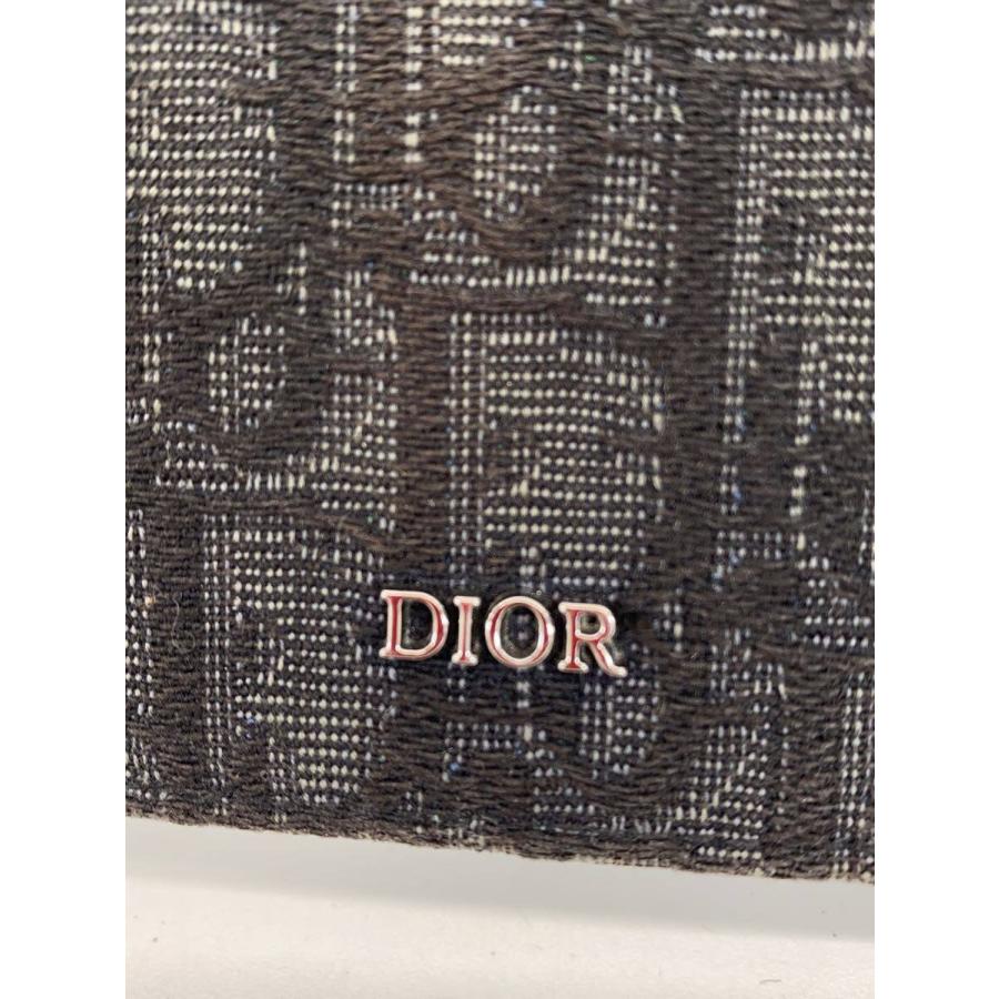 Christian Dior◇2つ折り財布/キャンバス/BLK/総柄/メンズ/10-BO-0252
