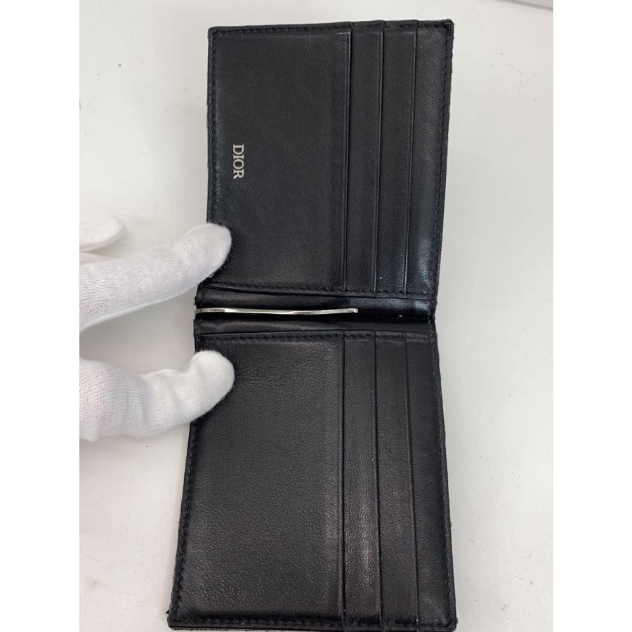 Christian Dior◇2つ折り財布/キャンバス/BLK/総柄/メンズ/10-BO-0252