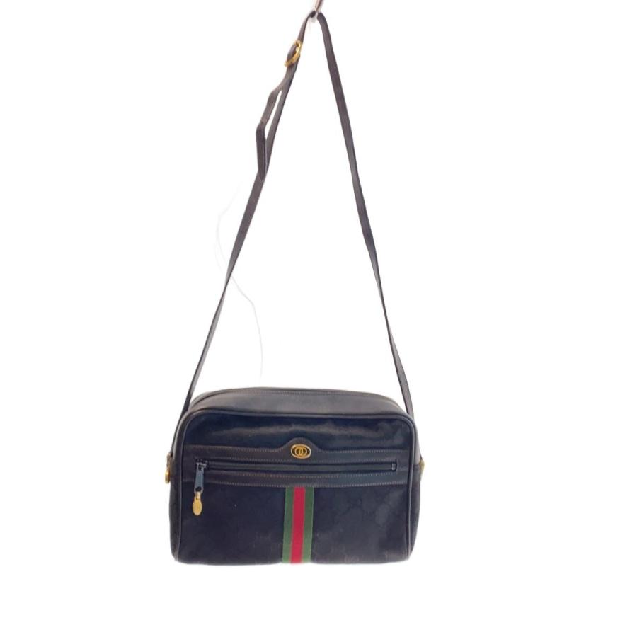 GUCCI◇ショルダーバッグ/キャンバス/BLK/総柄 : セカンドストリート
