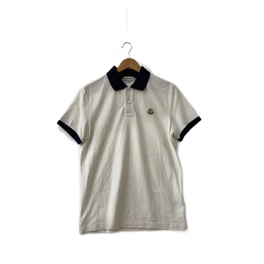 MONCLER◇ポロシャツ/M/コットン/WHT/210918346950// : セカンド