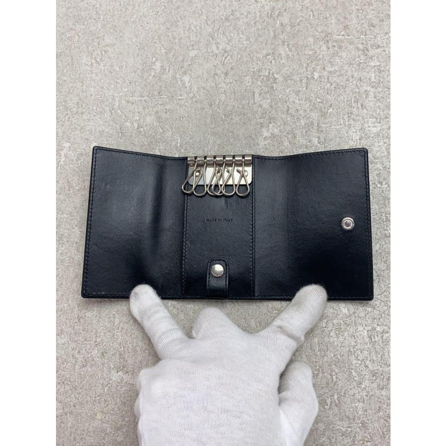 極美品＊ CELINE セリーヌ クロコ型押し レザー 6連キーケース ブラック CELINE セリーヌ 6連 レザー キーケース クロコダイル型押し