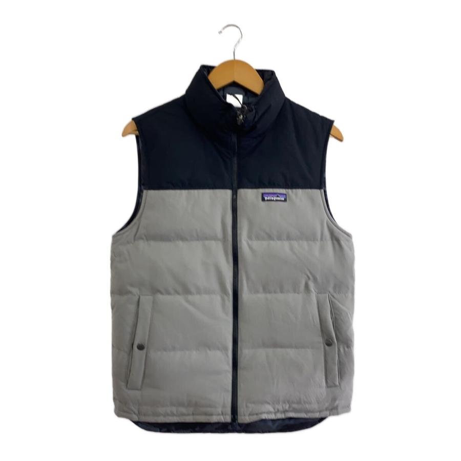 patagonia◇ダウンベスト/XS/ナイロン/GRY/無地 : セカンドストリート