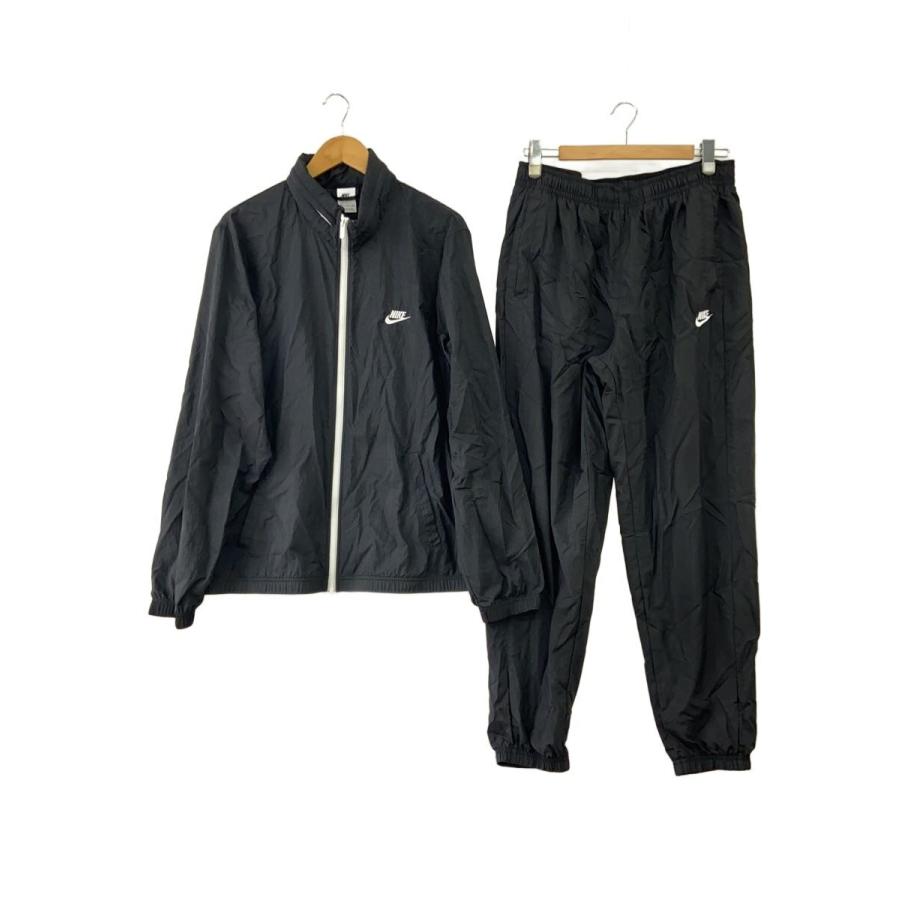 NIKE ブラック ナイロンセットアップ 2XL NIKE◇セットアップ/XXL/ナイロン/BLK/無地// : セカンドストリート