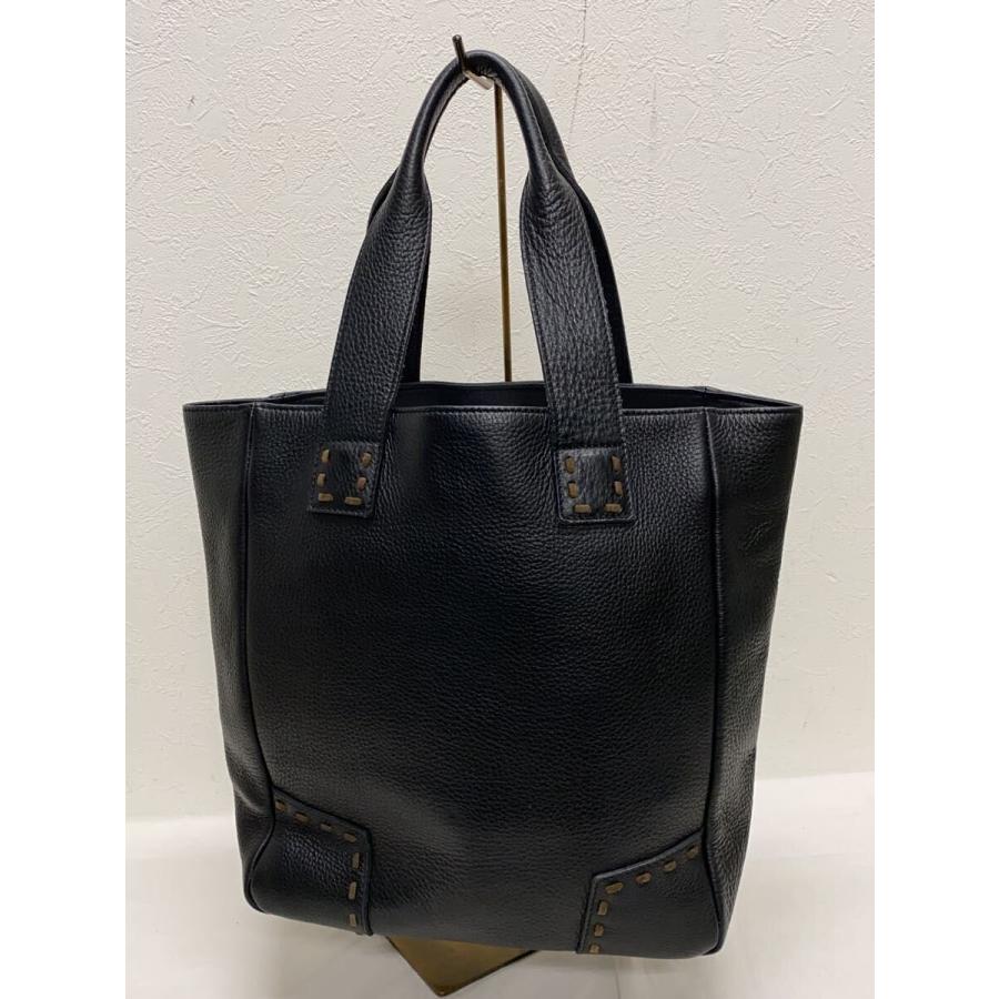 Vivienne Westwood◇トートバッグ/レザー/BLK// : セカンドストリート