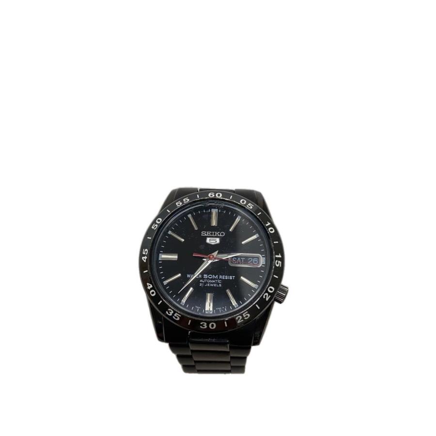 SEIKO◇自動巻腕時計/アナログ/ステンレス/BLK/BLK/SS/7S26-02T0