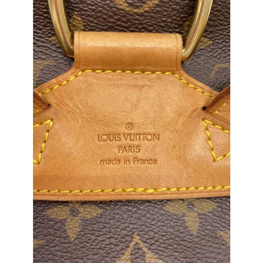 LOUIS VUITTON◆モンスリ_モノグラム・キャンバス_BRW/PVC/BRW/モノグラム_4