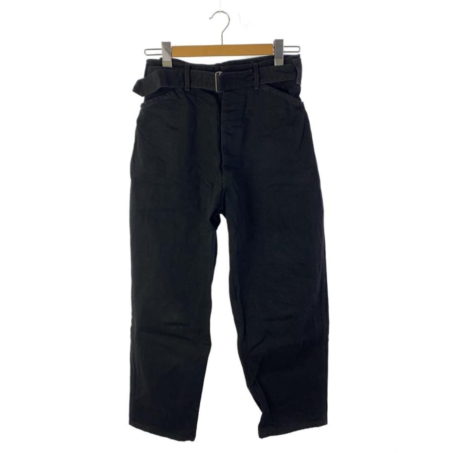 COMOLI 23SS デニムベルテッドパンツ X01-03001 ブラック2 COMOLI 23SS デニムベルテッドパンツ X01-03001 ブラック2 comoli