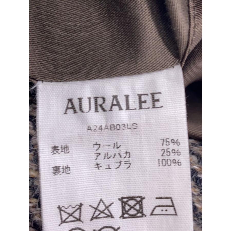 AURALEE◆ブルゾン/5/ウール/A24AB03LS/LAMA SHETLAND WOOL TWEED ZIP BLOUSON//の画像