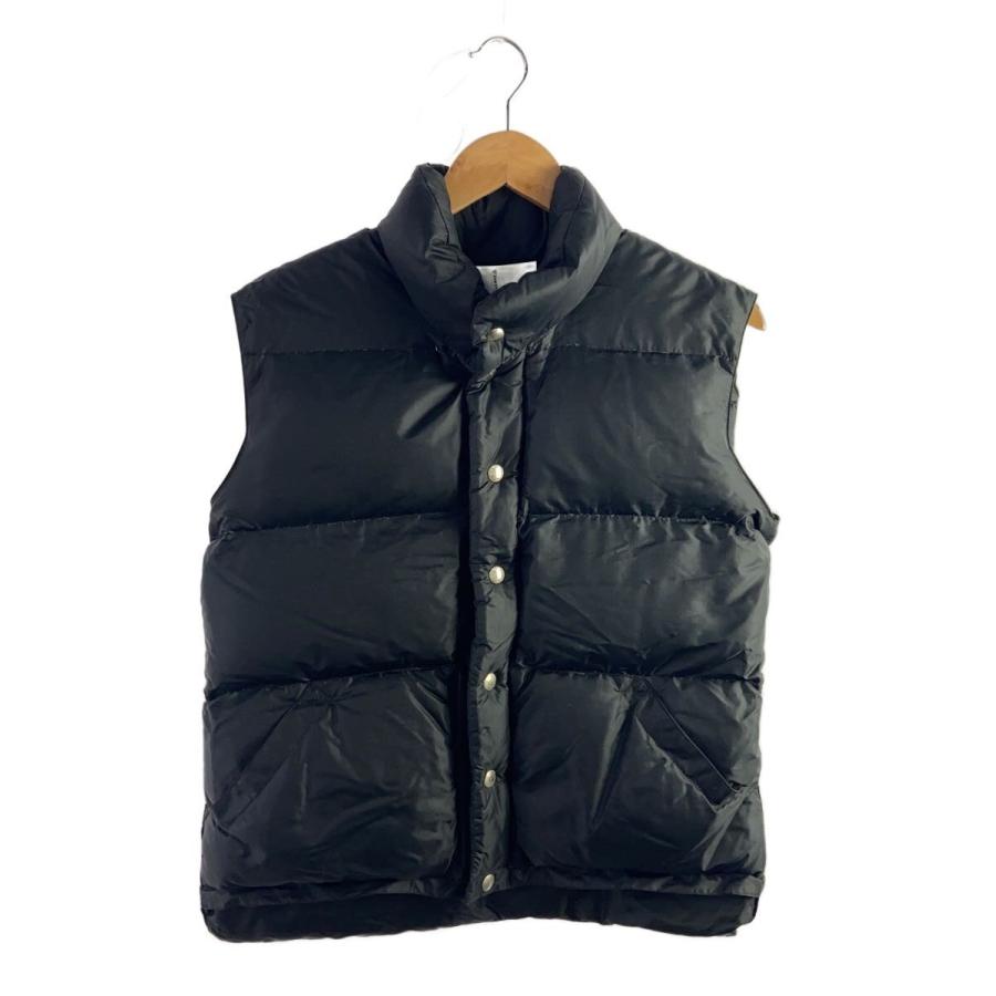 Crescent Down Works ブラックダウンベスト S CRESCENT DOWN WORKS◇ダウンベスト/S/ナイロン/BLK : セカンド