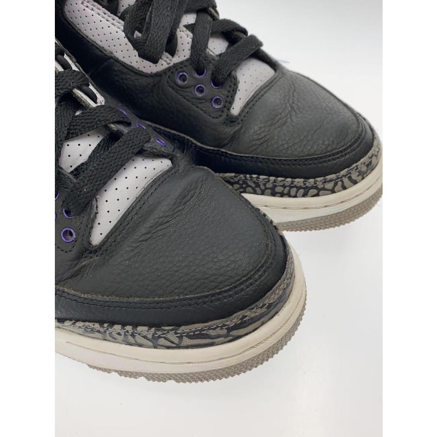 NIKE◆AIR JORDAN 3 RETRO COURT PURPLE/26cm/ブラック/CT8532-050/使用感//｜ssol-shopping｜06