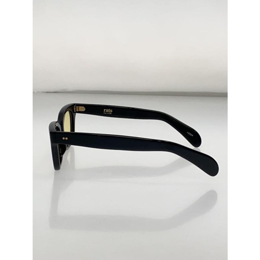 RATS◇サングラス/プラスチック/ブラック/イエロー/メンズ/6910