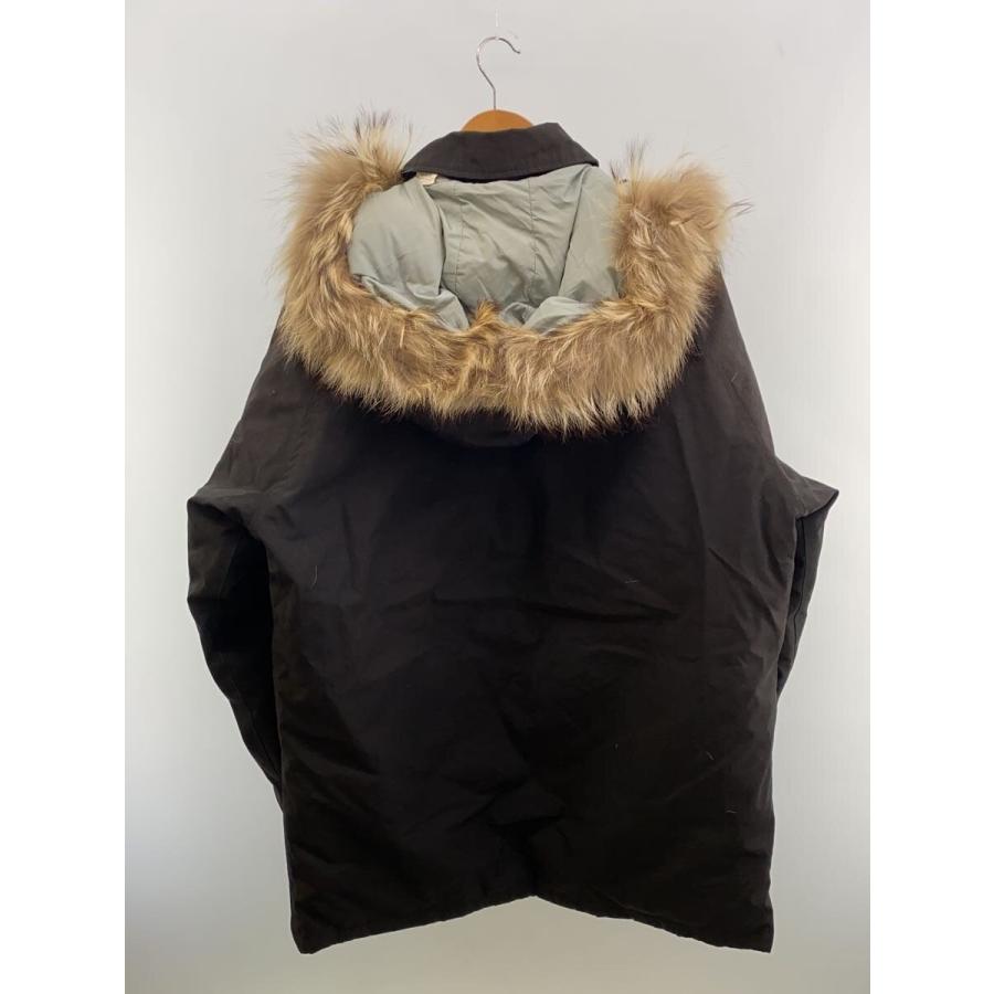 Schott◇80-90s/MADE IN USA/ファー付属/ダウンジャケット/L/ブラック 