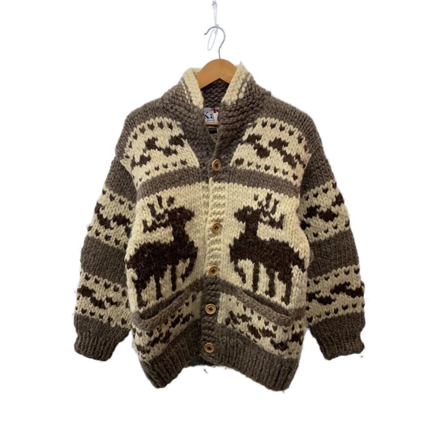 美品✨KANATAカウチン ニット カーディガン 中古・古着通販】KANATA (カナタ) カウチンニットカーディガン グレー