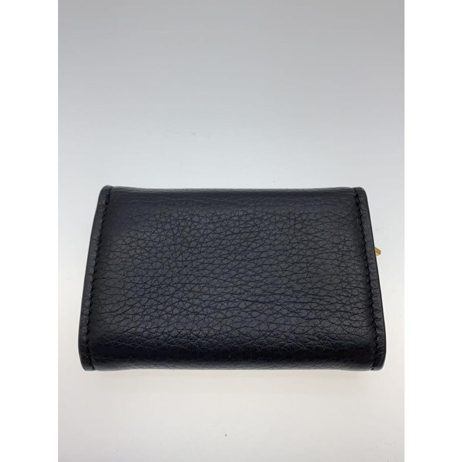 TORY BURCH Miller Mini Wallet ブラック TORY BURCH◇Miller Mini Wallet/3つ折り財布/レザー/BLK/レディース