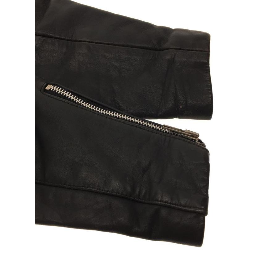 Lewis Leathers◇ダブルライダースジャケット/34/レザー/BLK/無地