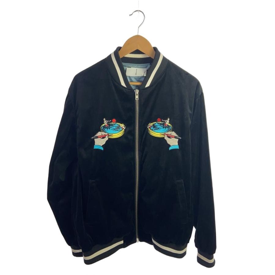 XLARGE ブラック スカジャン L スーベニアジャケット　ベロア X-LARGE◇スカジャン/L/ベロア/BLK/01201505 : セカンドストリート