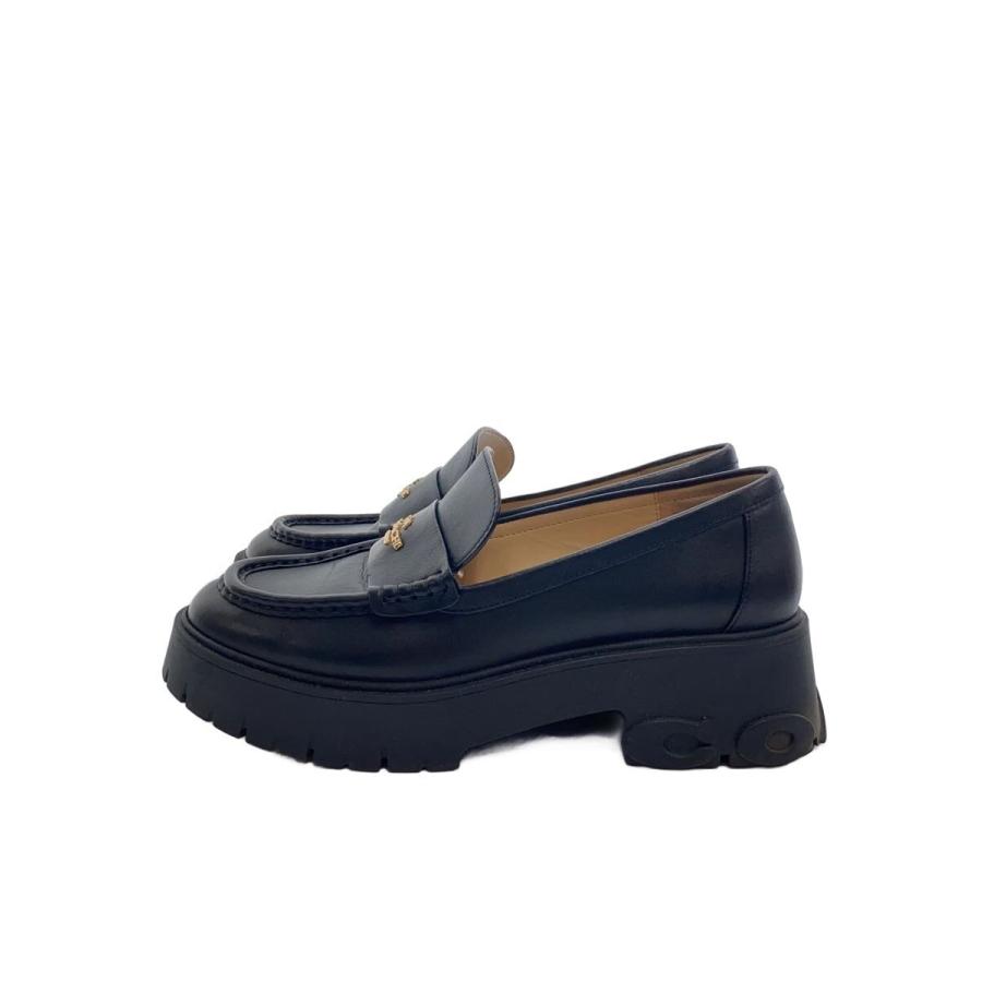 COACH◇ローファー/24.5cm/BLK/レザー// : セカンドストリートYahoo!店