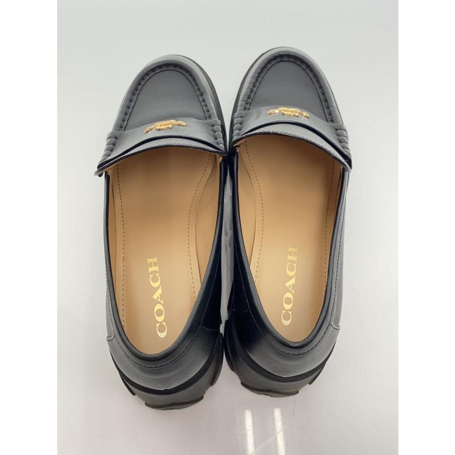 COACH◇ローファー/24.5cm/BLK/レザー// : セカンドストリートYahoo!店