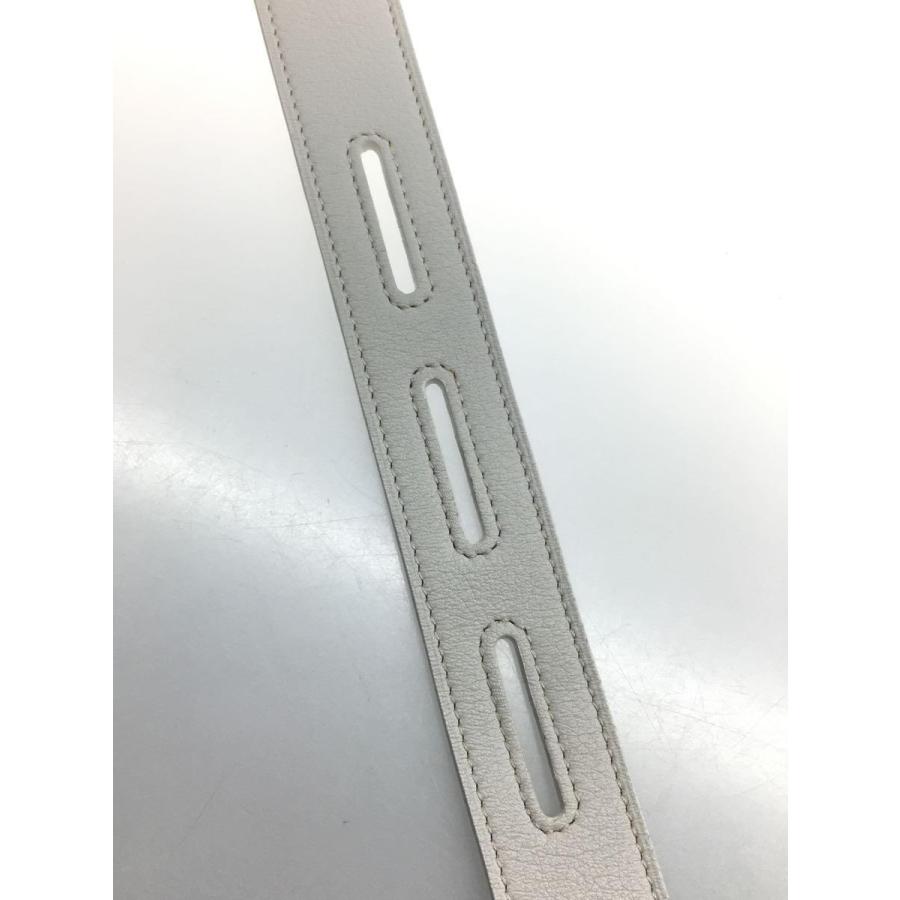 販売純正品 HERMES◆HERMES エルメス ベルト/レザー/WHT/メンズ/K刻印