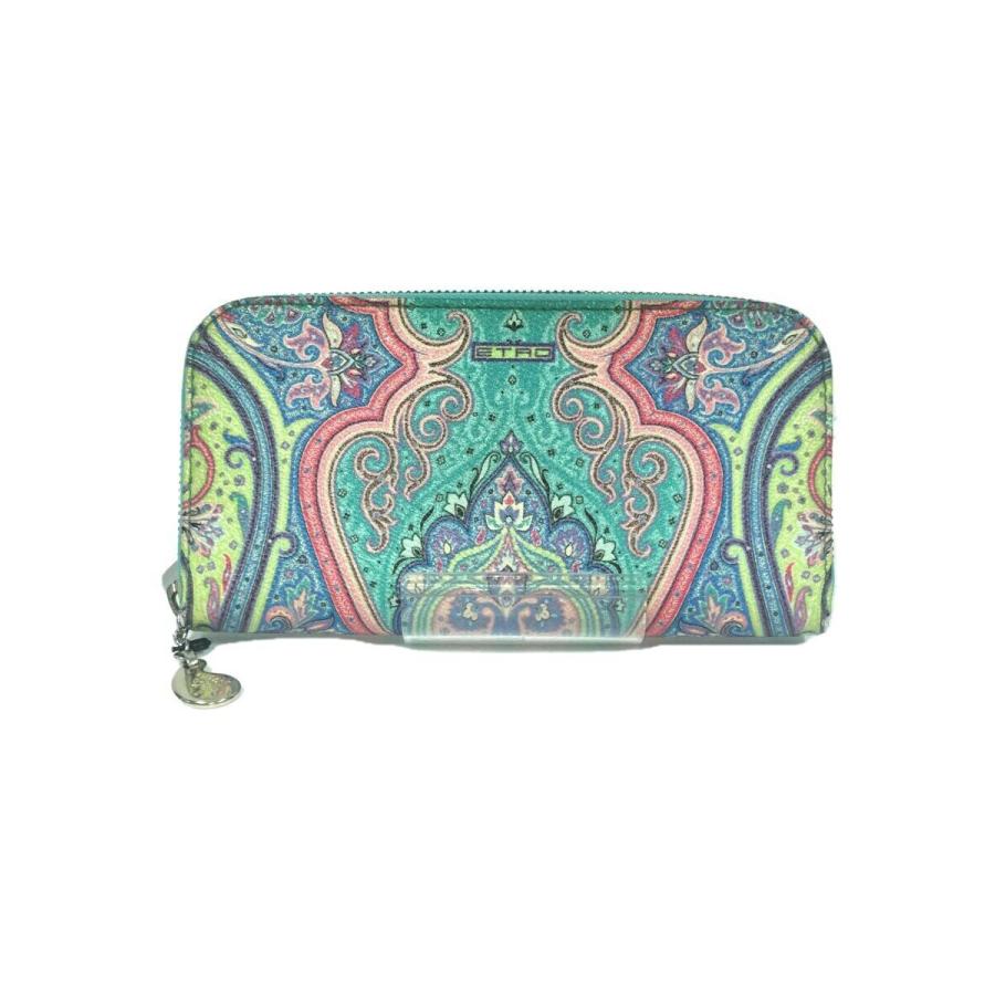 ETRO◇ETRO エトロ 長財布/PVC/マルチカラー/ペーズリー/レディース