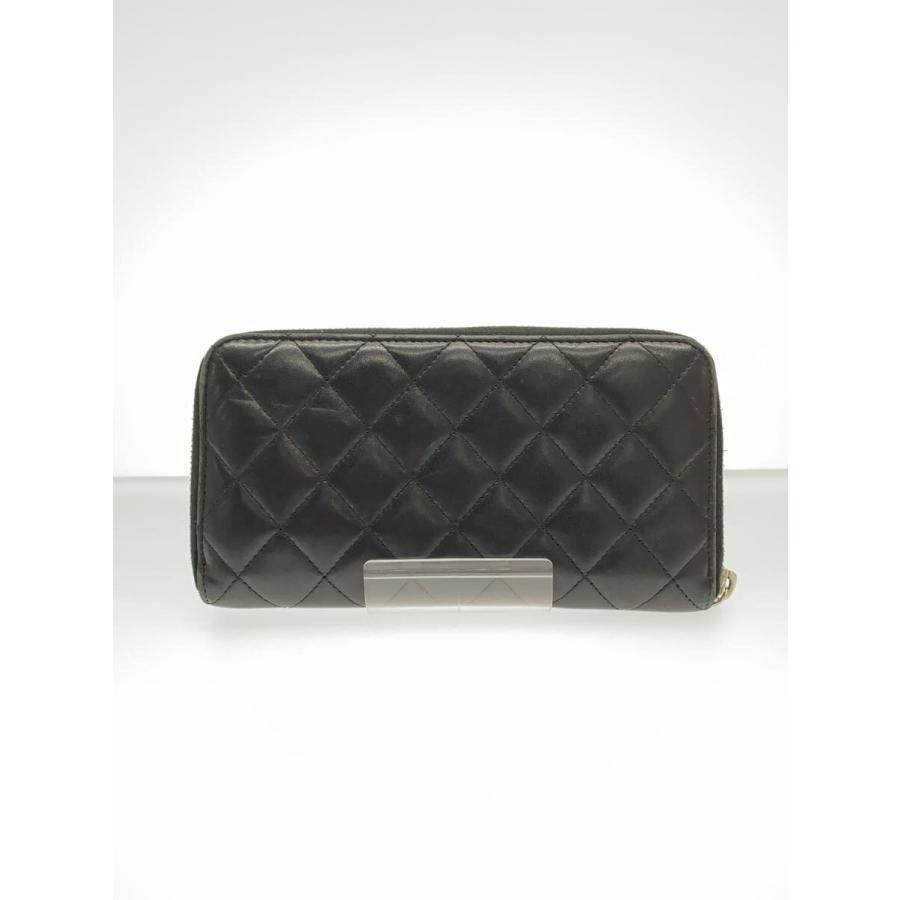 CHANEL◇CHANEL シャネル 長財布/レザー/BLK/レディース/A50097