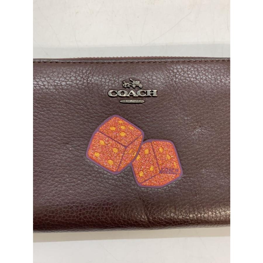COACH◇COACH コーチ 長財布/レザー/BRW/無地/レディース// : セカンド