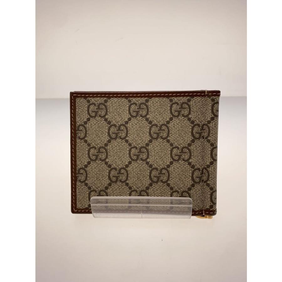 GUCCI　二つ折り財布 GUCCI◇GUCCI グッチ 2つ折り財布/レザー/BRW/メンズ/700686
