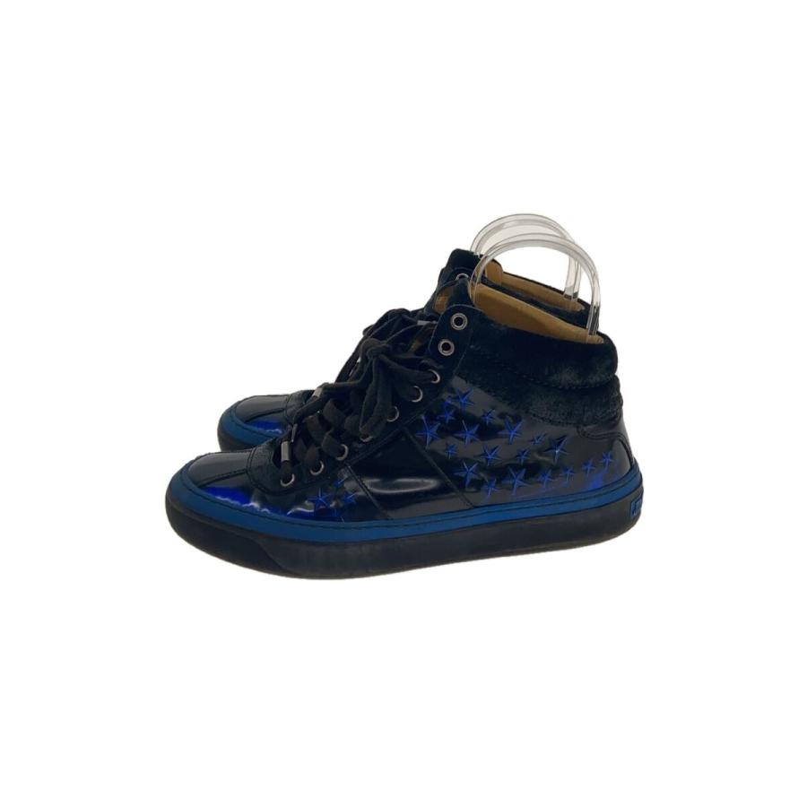 JIMMY CHOO◇ハイカットスニーカー/スタッズ/41/BLK/BLU : セカンド