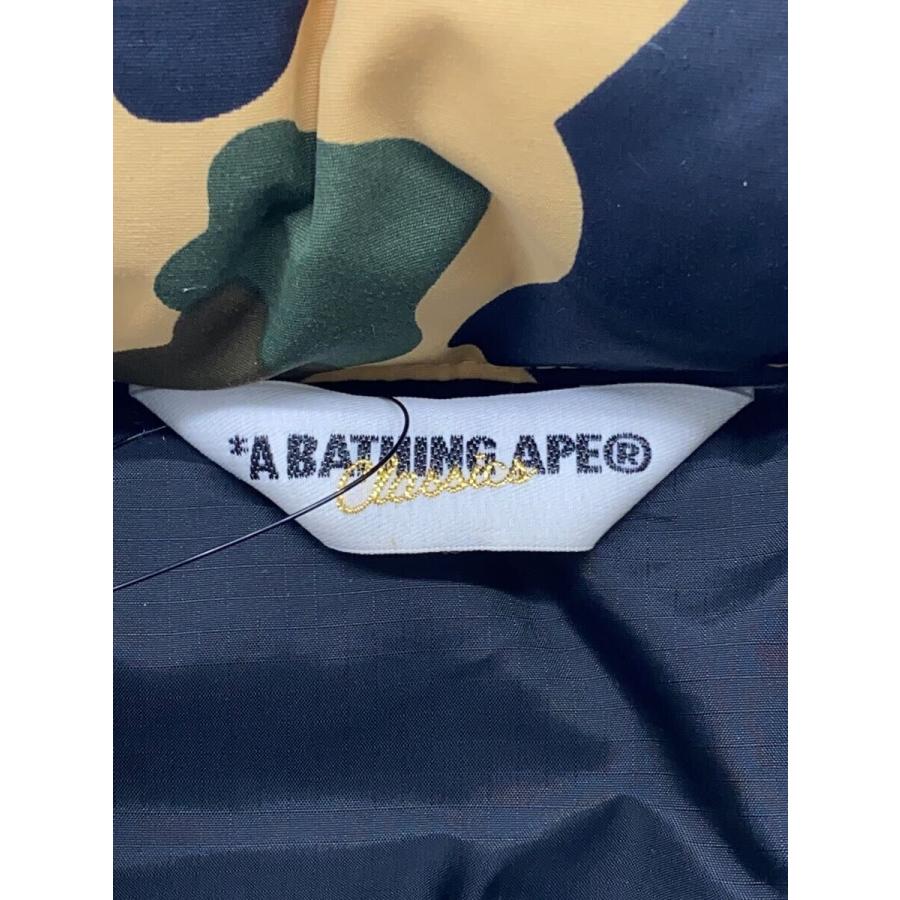 A BATHING APE◇1st CAMO/ダウンジャケット/L/ナイロン/YLW A BATHING APE◇1st CAMO/ダウンジャケット/L/ナイロン/YLW