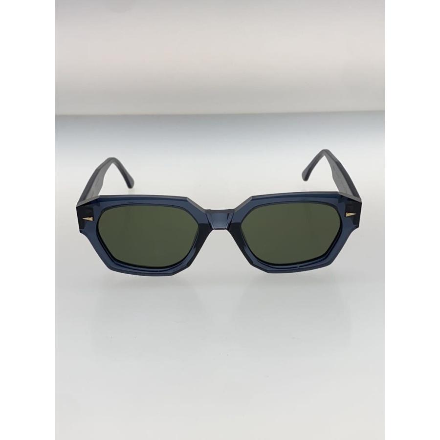 AHLEM◇サングラス/ウェリントン/プラスチック/BLU/BLK/メンズ