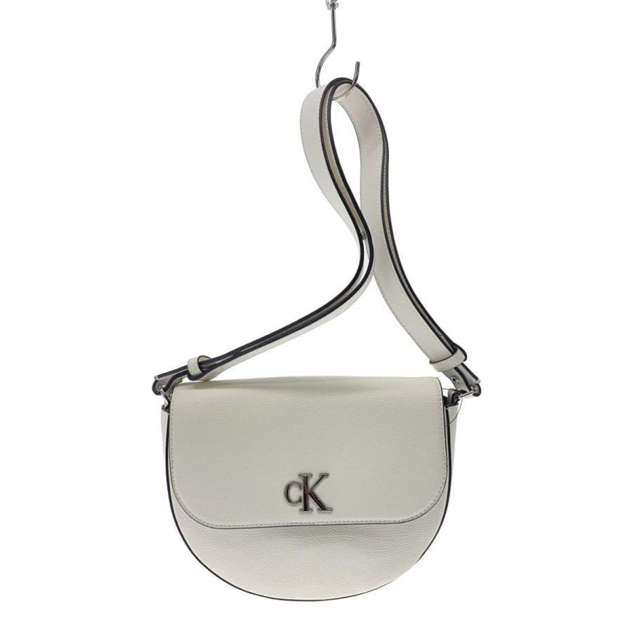 CK Calvin Klein◇ショルダーバッグ/--/WHT/無地 : セカンドストリート