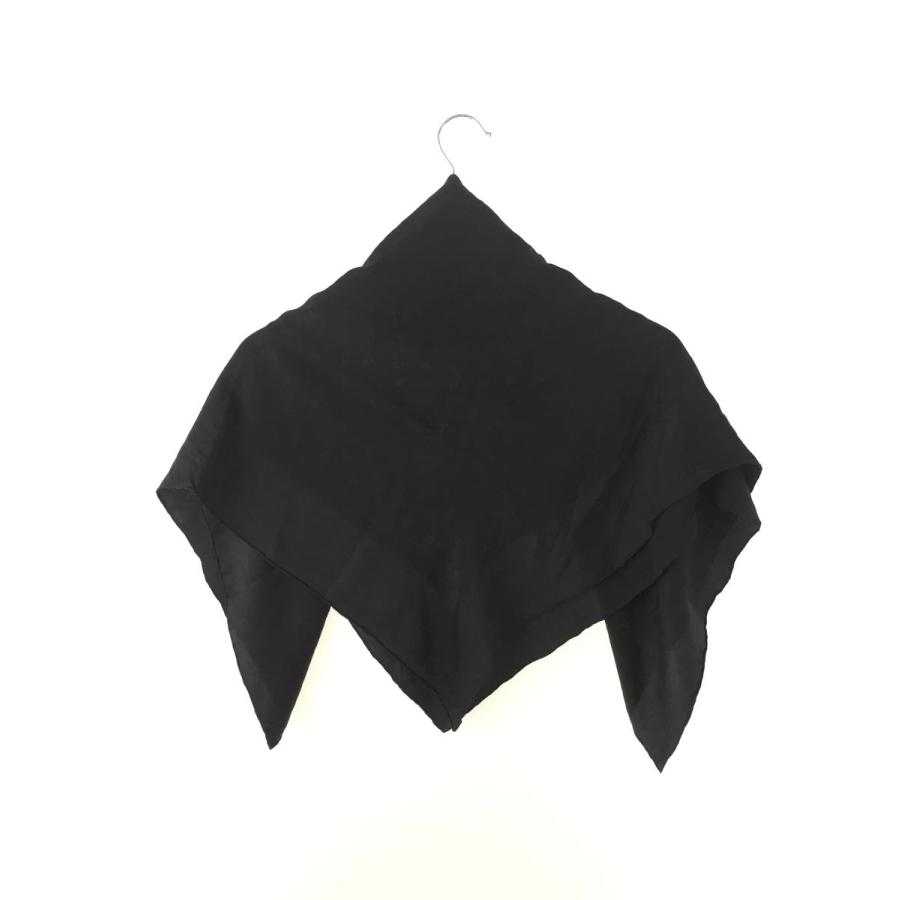 LOUIS VUITTON◇スカーフ シルク BLK 総柄 レディース ブラック モノグラム 財布、帽子、ファッション小物 